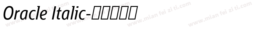 Oracle Italic字体转换